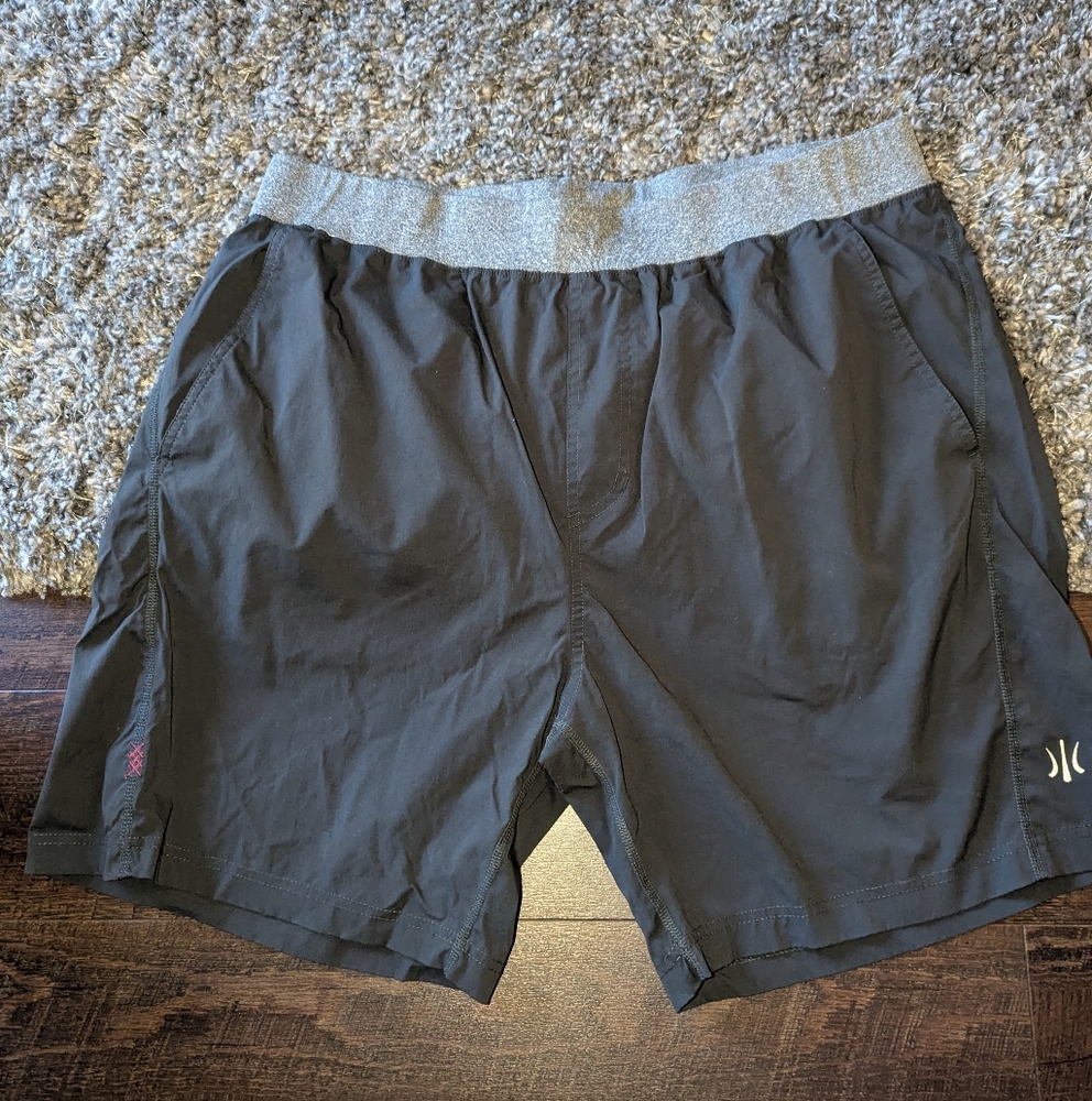 RHONE Black gym shorts